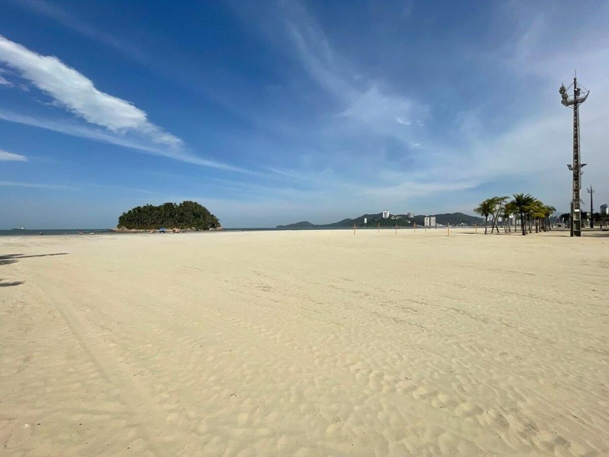 Апартаменты Pe Na Areia Em Santos! Que Vista Mar! Сантос Экстерьер фото
